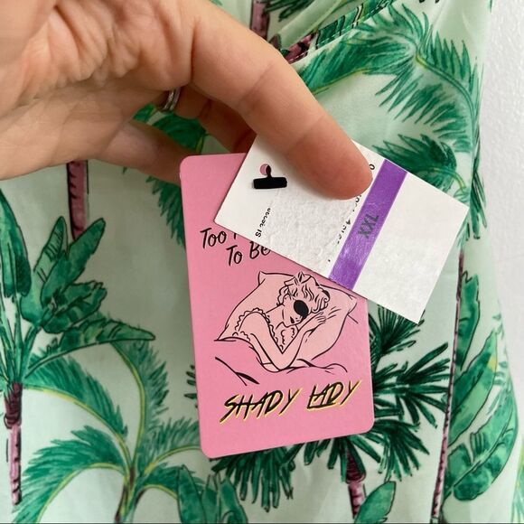 Nordstrom Shady Lady Tropics Satin Tank Size XXL NWT - Picture 8 of 10